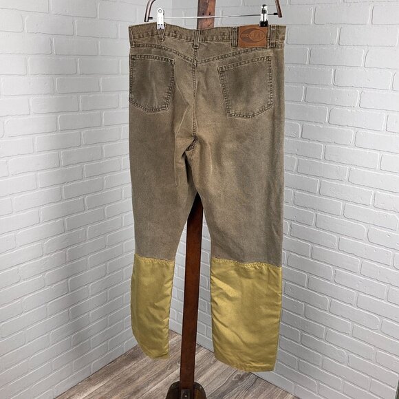Wrangler Pro Gear Jeans Men 35W x 32L Brown Tan Brush Hiking Straight Chore Pant - Picture 3 of 12